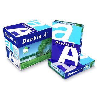 Double A Photocopy paper กระดาษถ่ายเอกสาร A4 80 แกรม /500 แผ่น กล่องละ 5 รีม