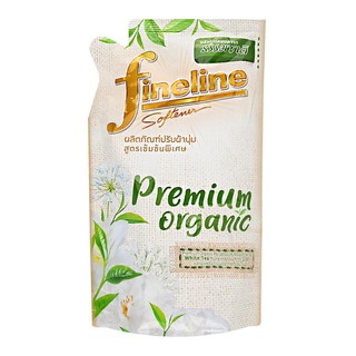 รีฟิลปรับผ้านุ่มออร์แกนิค ไฟน์ไลน์ 500 มล. กลิ่นชาขาว FABRIC SOFTENER REFILL FINELINE PREMIUM ORGANIC 500ML WHITE TEA