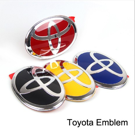สัญลักษณ์ด้านหน้าด้านหลังพร้อมสติ๊กเกอร์ 3M สําหรับ Toyota RAV4/WISH/VIOS/FORTUNER/HIACE