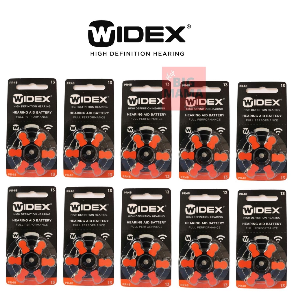 Widex A13 Pr48 ถ่านเครื่องช่วยฟัง เบอร์13 สีส้ม HearingAidBattery Size 13 (PR48) ราคา ถูกที่สุด ดีลบีเคเค แกลเลอรีภาพที่ 6