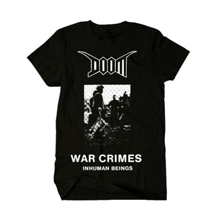 เสื้อยืด พิมพ์ลายเพลง DOOM - war crimes