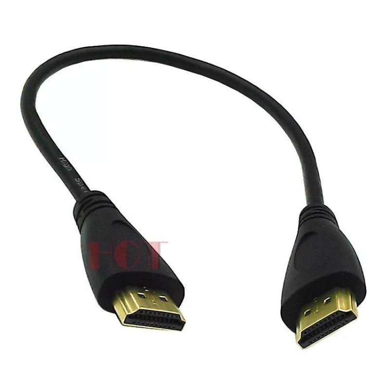 30cm สาย HDMI ต่อภาพเสียงทีวี ยาว0.3m เมตร (Black)