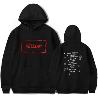 เสื้อกันหนาว มีฮู้ด ผ้าฝ้าย ลาย Lil Peep Hellboy 2022 สําหรับผู้ชาย GT 2020