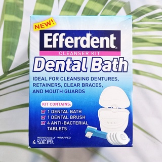 ชุดทำความสะอาดฟันปลอมและรีเทนเนอร์ Dental Bath Cleanser Kit (Efferdent®)