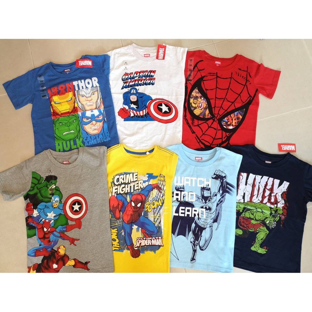 **พร้อมส่ง**เสื้อยืดเด็ก ลายลิขสิทธิ์แท้ Marvel