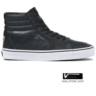 VANS SK8-HI FANGS BLACK TRUE WHITE SNEAKERS สินค้ามีประกันแท้