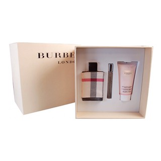 Burberry London Gift Set น้ำหอม 50 ml  Body Lotion 50 ml and 7.5ml Mini