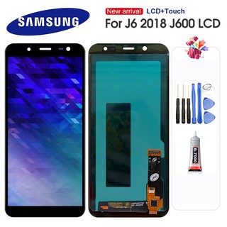 อะไหล่หน้าจอสัมผัสดิจิทัล LCD ปรับความสว่างได้ สําหรับ Samsung Galaxy J6 2018 J600 J600F J600Y