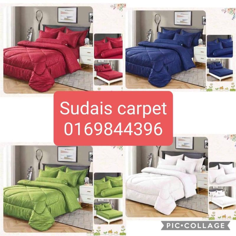 COMFORTER 7IN1 QUEEN และ KING CADAR BEDSHEET