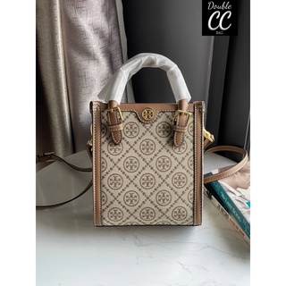 (แท้ 💯%‼ Factory) 💕 To ry burch t monogram jacquard mini tote