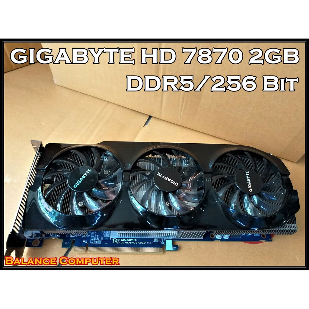 VGA การ์ด GIGABYTE ATI HD7870 (GV-R7870C-2GD)