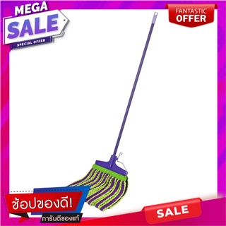 ไม้ม็อบไมโครไฟเบอร์ BE WISH VPACK 10 นิ้ว สีม่วง ไม้ม็อบและอุปกรณ์ MICROFIBER MOP BE WISH VPACK 10" PURPLE อุปกรณ์ทำความ