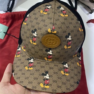 (สด-ผ่อน)🎗แท้100% Gucci Hat ลายมิกกี้เม้าส์