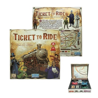 การ์ดเกมกระดาน Ride To Ticket Days Of Wonder 1912 ของเล่นสําหรับเด็ก และผู้ใหญ่