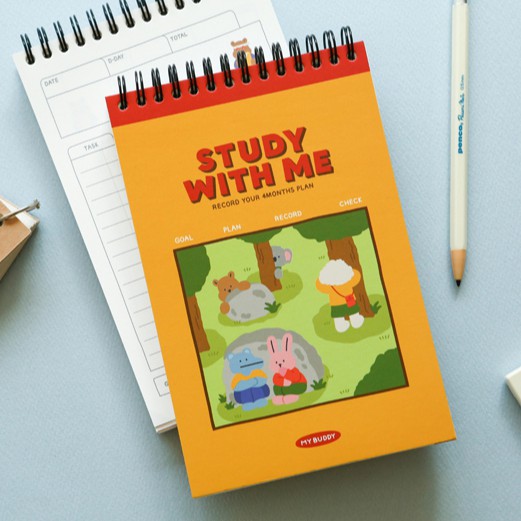 My Buddy Study Planner แพลนเนอร์การเรียนรูปหมีน้อย จาก Dailylike ลิขสิทธิ์แท้