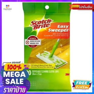 สก๊อตช์ไบรต์ผ้าเช็ดเก็บฝุ่นรุ่นแบบแห้งSCOTCH BRITE EASY SWEEPER DRY REFILL