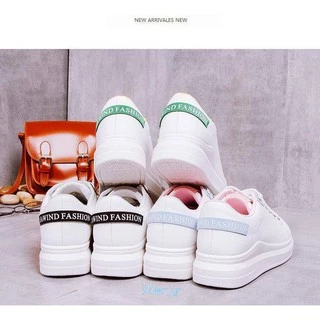 H518 รองเท้าผ้าใบผู้หญิง รองเท้าแฟชั่นเกาหลี มี 3 สี
