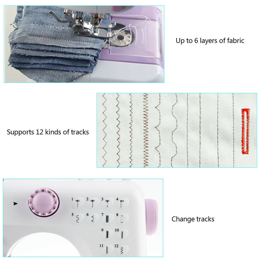 จักรเย็บผ้าไฟฟ้าไร้สาย12 ตะเข็บ Electric sewing machine ควบคุมความเร็วได้ 2 ระดับ - รูปที่ 6