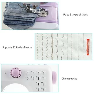 จักรเย็บผ้าไฟฟ้าไร้สาย12 ตะเข็บ Electric sewing machine ควบคุมความเร็วได้ 2 ระดับ