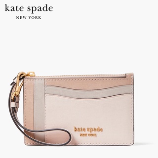 KATE SPADE NEW YORK MORGAN COLORBLOCKED COIN CARD CASE WRISTLET K8966 กระเป๋าใส่เหรียญ