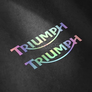 Triumph letter stickersTIGER SPORT 850 900GT 765 TRIDENT 660 STREET TRIPLE R SPEED TRIPLE 1200RS STREET SCRAMBLER 1200 BONNEVILLE T120 T100 BOBBER motorcycle fuel tank logo sticker helmet sticker scratch shield waterproof car sticker