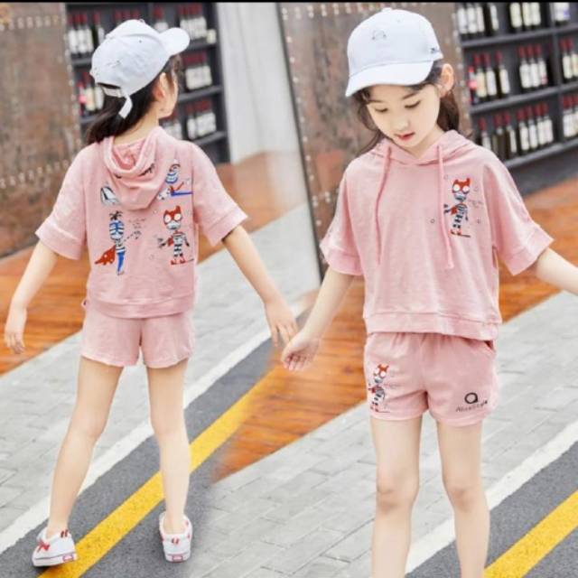 AMAZON CUTE GIRL HODIE SET