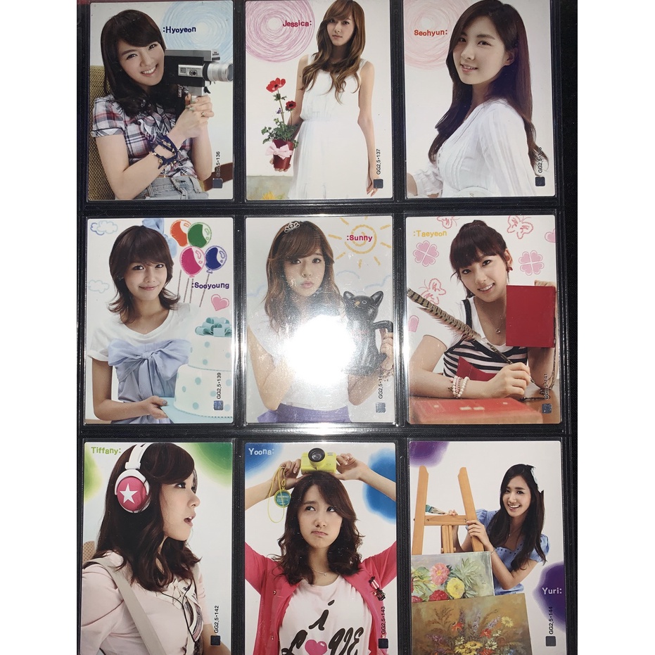 SNSD star card season 2 set GG2.5 | 136-144