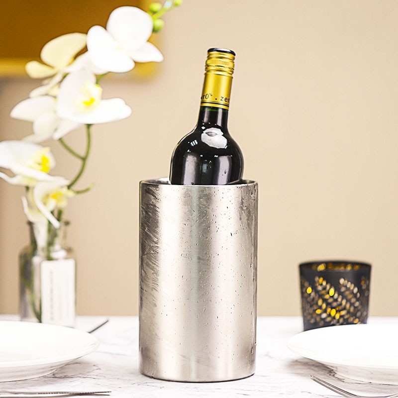 CENTRO Stainless steel wine bucket ถังแช่ไวน์สแตนเลสอย่างหนา 2 ชั้น ขนาด 1.9 ลิตร - HK69