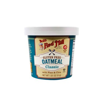 Bobs Red Mill Gluten Free Oatmeal Classic 51g  บ๊อบเรดมิลล์ข้าวโอ๊ตคลาสสิคปลอดกลูเตน 51 กรัม