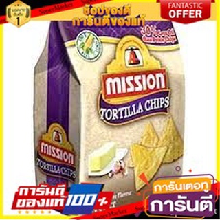 💓พิเศษ💓 Mission Garlic &amp; Butter Flavored Tortilla Chips 170g มิชชั่น แป้งตอร์ติญ่า รสกระเทียมและเนย 170 กรัม 🚙💨