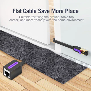 Vention Cat7 Ethernet Cable RJ45 Connector Male to Female Extension Network Lan Wire 10Gbps 600Mhz ICB