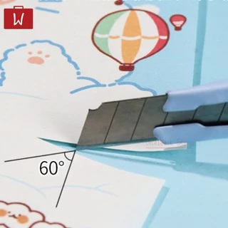 Oneworkstory คัตเตอร์สแตนเลส คัตเตอร์จิ๋ว คัตเตอร์สั้น คัตเตอร์พกพา Paper Cutter Knife เครื่องเขียน Utility Knife