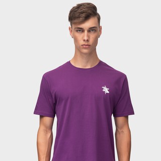 SNAZZY Plain Gothic ZZ logo (Purple) เสื้อยืดชาย เสื้อยืดคอกลม เสื้อสตรีท