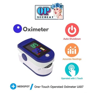 （พร้อมส่ง)เครื่องวัดออกซิเจนปลายนิ้ว รุ่น LK87 Fingertip Pulse Oximeter เครื่องวัดออกซิเจนในเลือดและวัดชีพจร วัดค่า SpO2