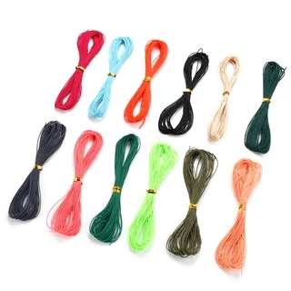 38สี เชือกเทียนไต้หวัน 1mm ยาว 10เมตร เชือกไม่ยืด เชือกถักสร้อยข้อมือ สร้อยคอ DIY