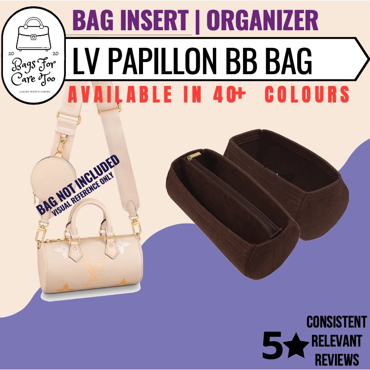 LV Papillon Bag BB Bag Organiser Inner Bag Insert Organizer