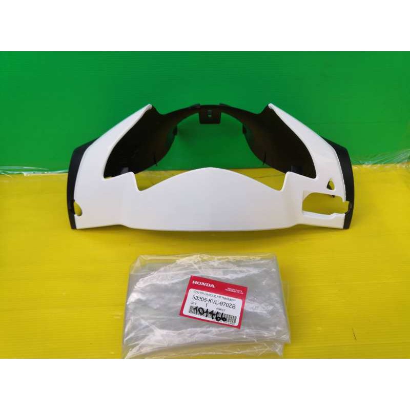 หน้ากากหน้าเวฟ125S ไฟเลี้ยวบังลมสีขาวมุข ตรงรุ่น แท้เบิกศูนย์HONDA ส่งฟรี 53205-KVL-970ZB - รูปที่ 3