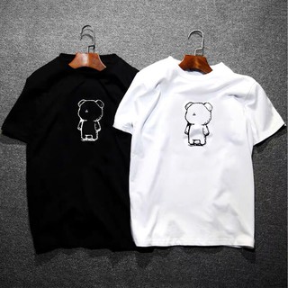 หมีออกแบบแฟชั่นเสื้อยืด Unisex ผ้าฝ้ายทุกขนาดการ์ตูน#FreeShippingShopee #COD ~!3