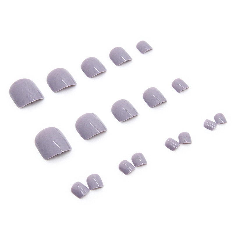 เล็บปลอม สีพื้น เรียบง่าย สําหรับตกแต่งเล็บ F028-F031 - รูปที่ 5