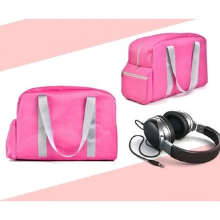 Bag in Bag กระเป๋าเดินทางพับเก็บได้ Travel สีชมพู