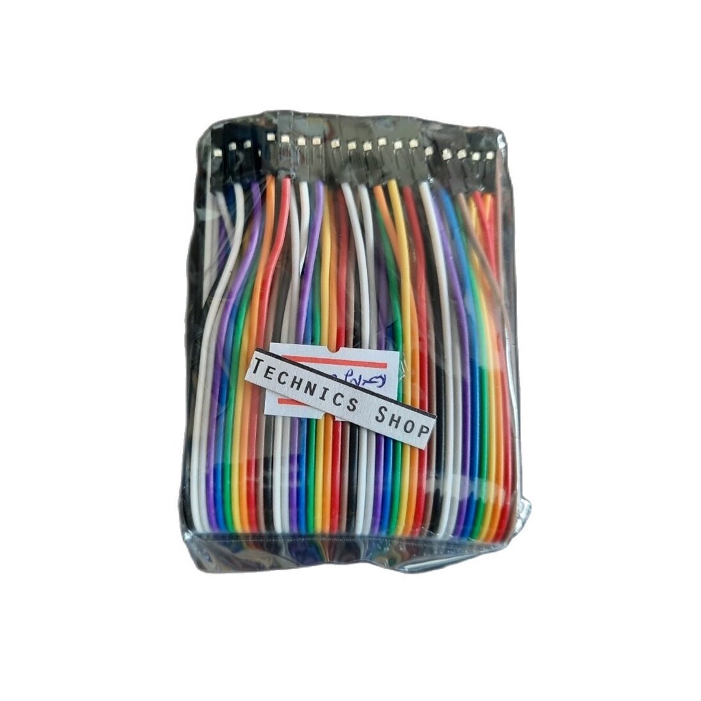 🔥ลด 50% ใส่โค้ด INC8LZ3🔥 สายจั้มเปอร์ ผู้-เมีย 30 ซม 40เส้น Jumper wire male to female 30 cm.