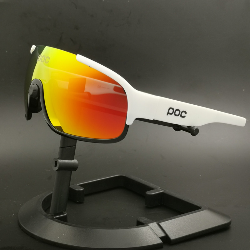 Poc Uv400 Cycling Glasses Men Women Tr90 Frame 3lens Polarized Outdoor