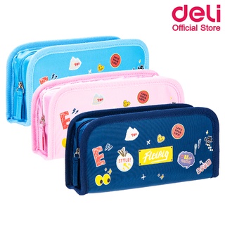 Deli 67052 Pencil Bag กระเป๋าดินสอ ลายแฟนซีสุดน่ารัก (คละสี 1 ชิ้น) กระเป๋า เครื่องเขียน กล่องดินสอ อุปกรณ์การเรียน