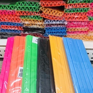 สันรูดพลาสติก A4 (12อัน/ห่อ) ขนาด 3 5 7 10 12 15 มิล สันแฟ้ม สันรูด สันเข้าเล่ม ยืดหยุ่นหนาพิเศษ มีหลายสี slidebinding