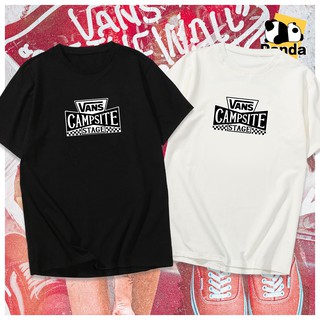รถตู้เสื้อยืดคู่คลาสสิกสไตล์ผ้าฝ้ายรถตู้โลโก้เสื้อยืด Unisex เอเชียขนาด 7 สี CCR