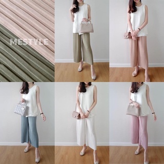 Hana Pleat Pants กางเกงผ้าอัดพลีท เนื้อผ้าทิ้งตัวดี สีสวย