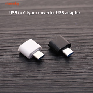 [risesky] อะแดปเตอร์อัพเกรด USB ตัวเมีย เป็น Type-C ตัวผู้ สําหรับโทรศัพท์มือถือ Android OTG