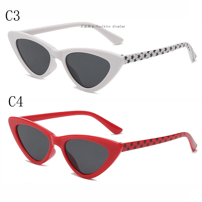 แว่นตากันแดด ทรงตาแมว ทรงสามเหลี่ยม แฟชั่นสําหรับเด็กผู้ชาย และเด็กผู้หญิง - รูปที่ 6