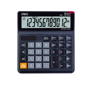 Deli M01120 Calculator 12-digit เครื่องคิดเลขTax แบบตั้งโต๊ะ 12 หลัก รับประกัน 3 ปี เครื่องคิดเลขตั้งโต๊ะ เครื่องคิดเงิน