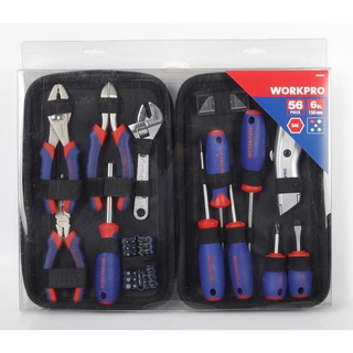 WORKPRO  ชุดเครื่องมือช่าง 56ชิ้น  รุ่น W009096